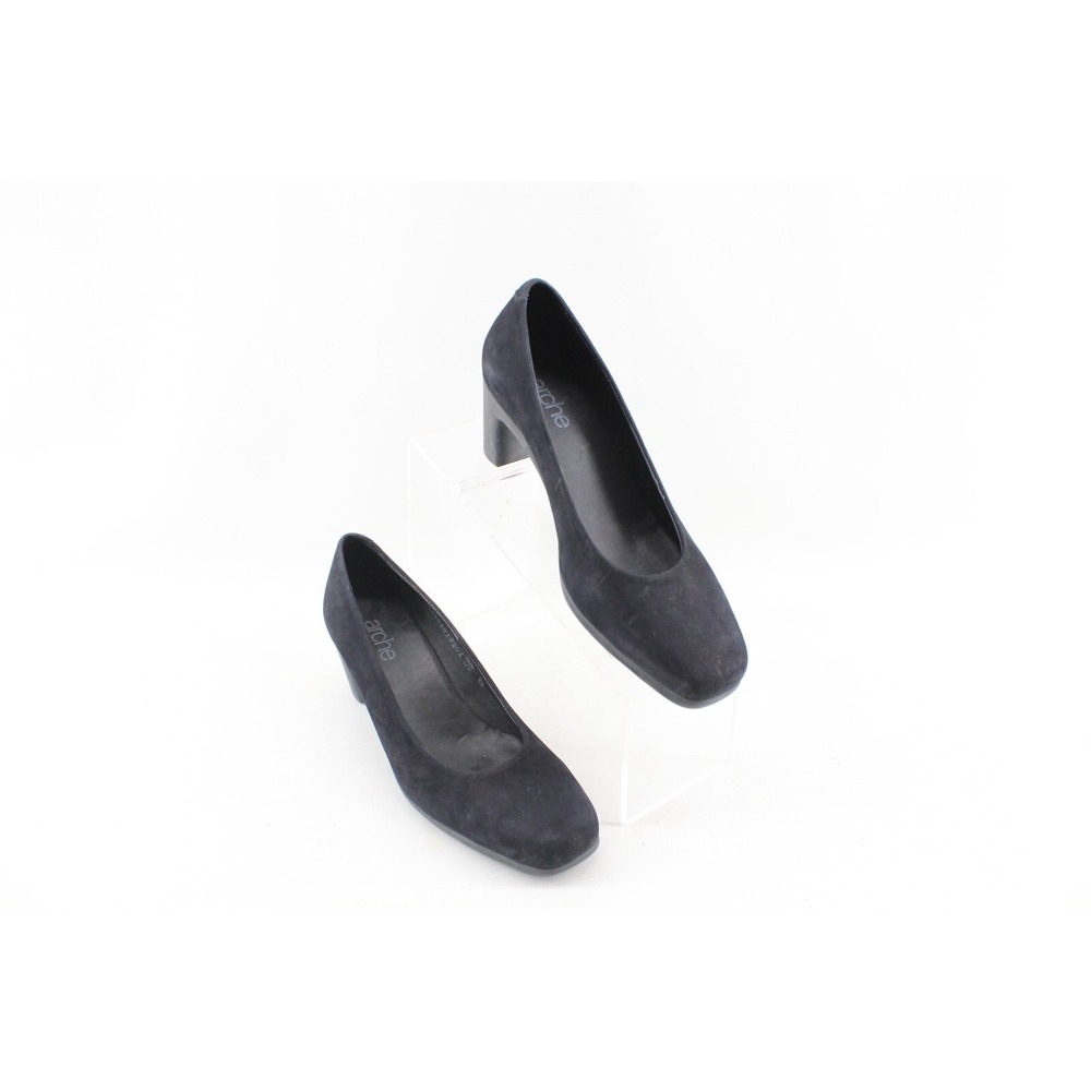 Arche Black‎ Nubuck Leather Slip on Shoe Women's Size 5.5 US Comfort Heels